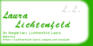 laura lichtenfeld business card